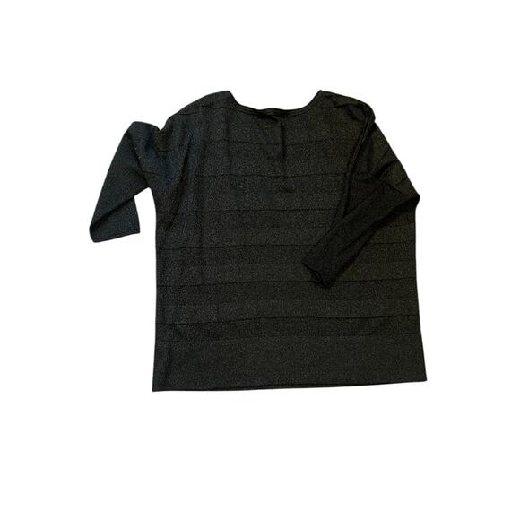 Coldwater Creek Black Silk Blend Glitter Knit Sweater – XL (12) - Picture 3 of 7